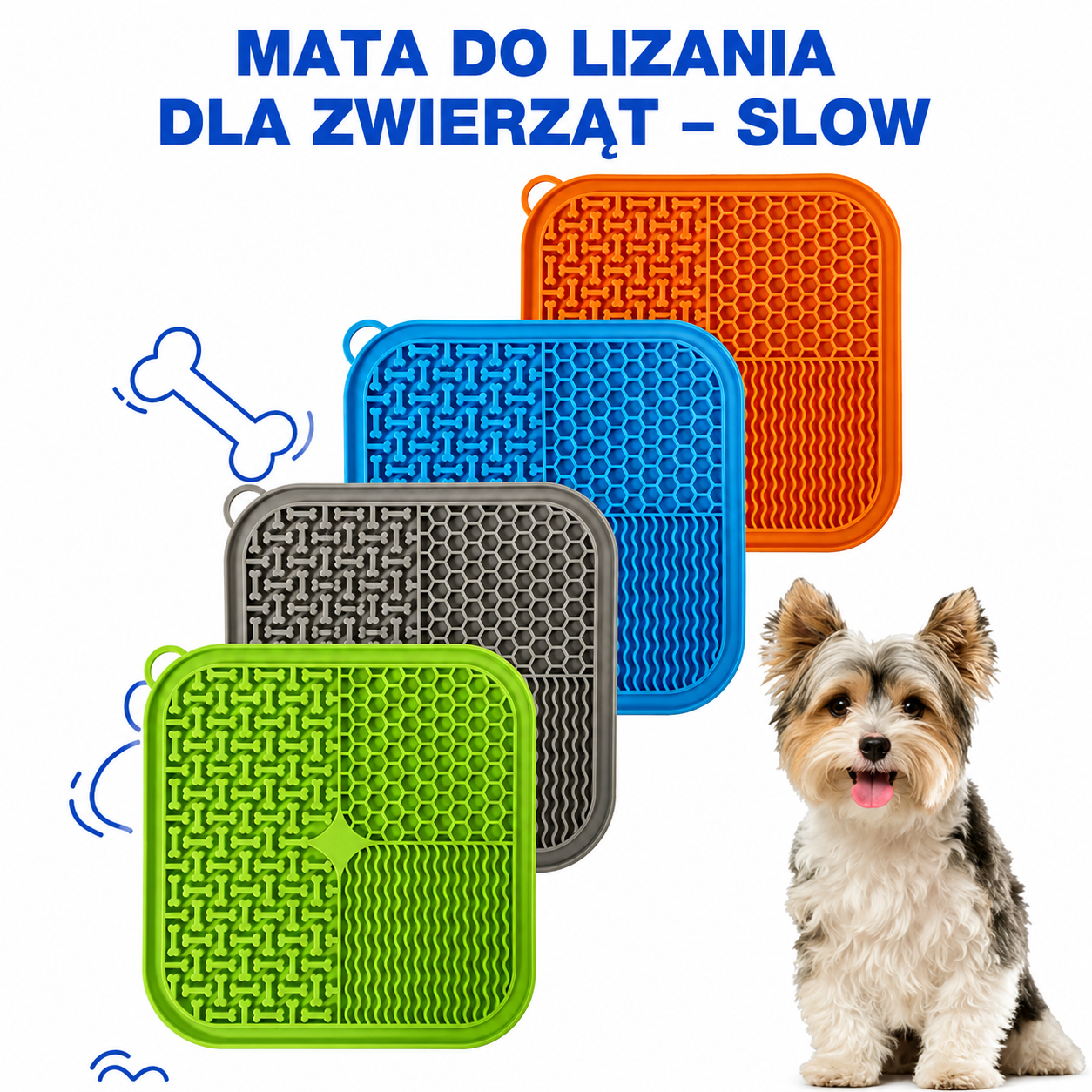 Calming Lick Mat for Dogs with Suction Cup