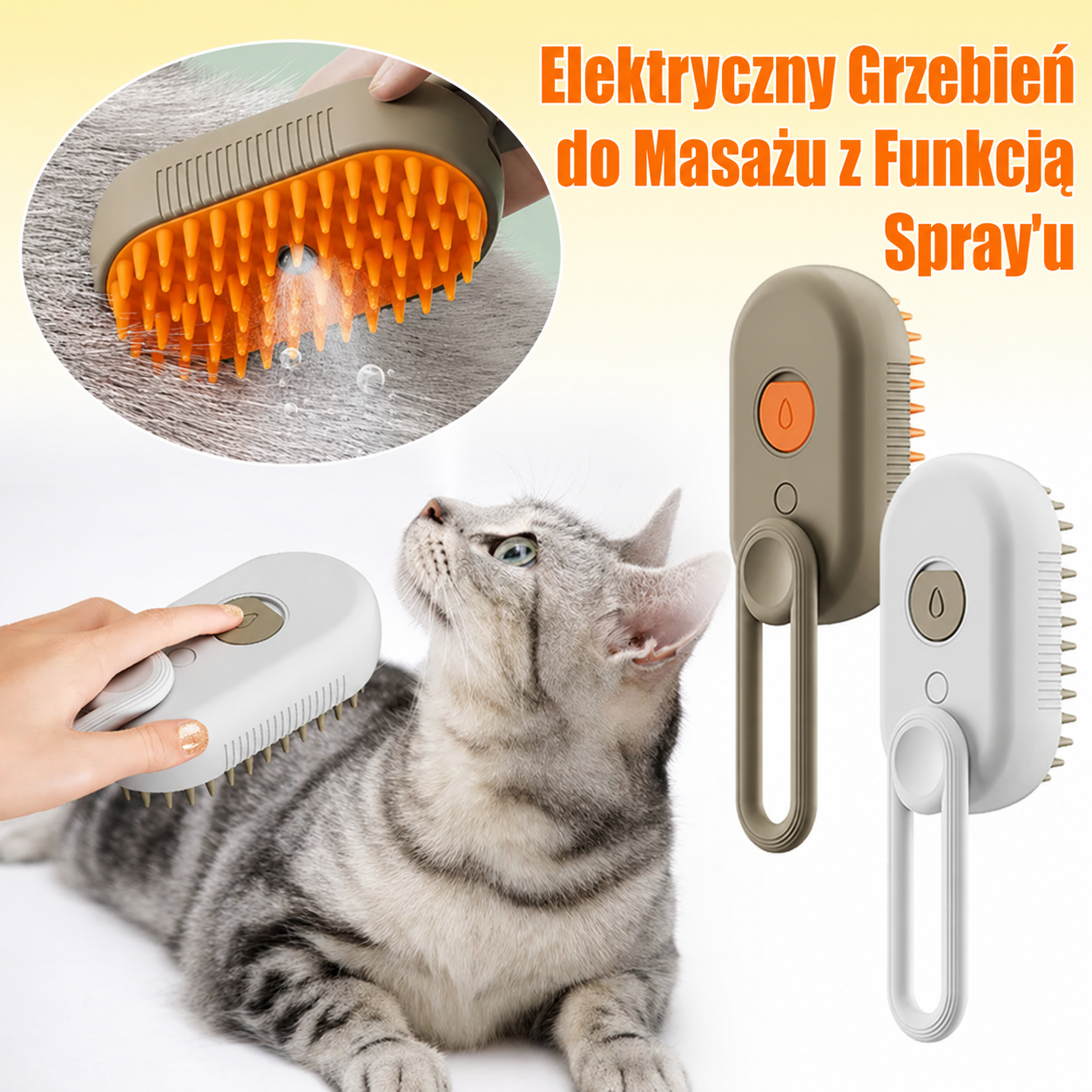 Parowa szczotka do sierści